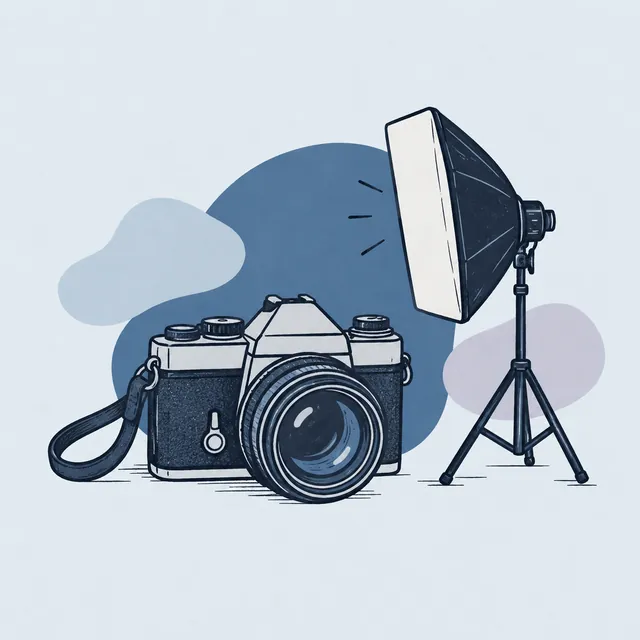 Ilustracja strony rezerwacji online dla Studio fotograficzne